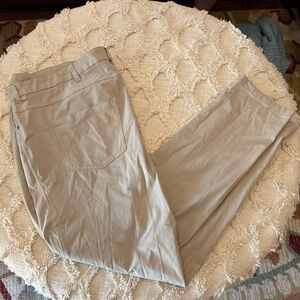 Lululemon ABC Slim Fit 5 Pocket Warpstreme Pants Men's 46x34 Tan Trench Golf